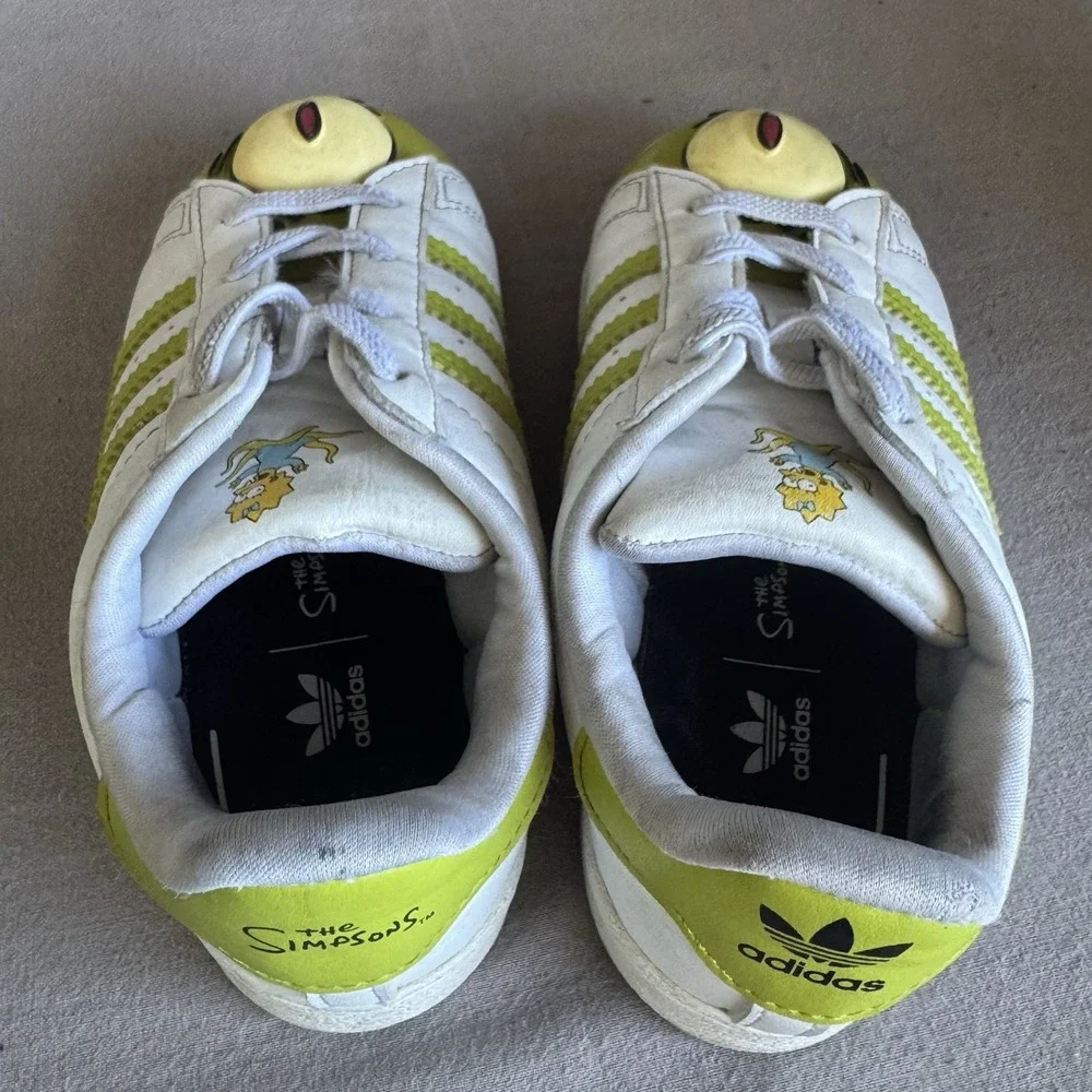 Size 10c - ADIDAS SUPERSTAR EL I THE SIMPSONS WHITE / GREEN GY3323 TODDLER